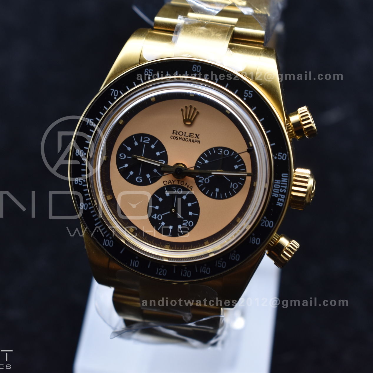 Daytona YG ADGF Best Edition YG/Black Dial on YG Bracelet A7750